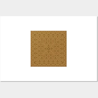 Bright square arabic ornate pattern Posters and Art